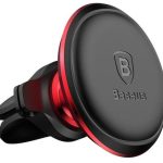 Auto holder Baseus  Magnetic car holder ventilation grille Black Red