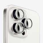 Protective glass Evelatus Apple iPhone 15 Pro / 15 Pro Max Camera Lens Protector Armor White Titanium 
