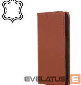 Book case iLike Samsung Galaxy A54 5G Genuine Leather Smart Pro case Brown