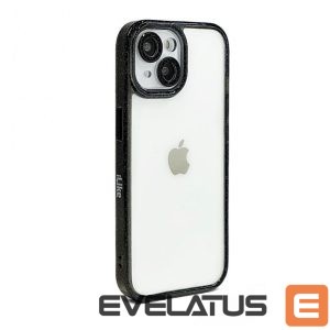 Back panel cover iLike Apple iPhone 15 Pro Max STARS LENS ACRYLIC COVER Black