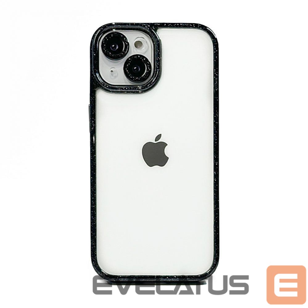 Back panel cover iLike Apple iPhone 15 Pro Max STARS LENS ACRYLIC COVER Black