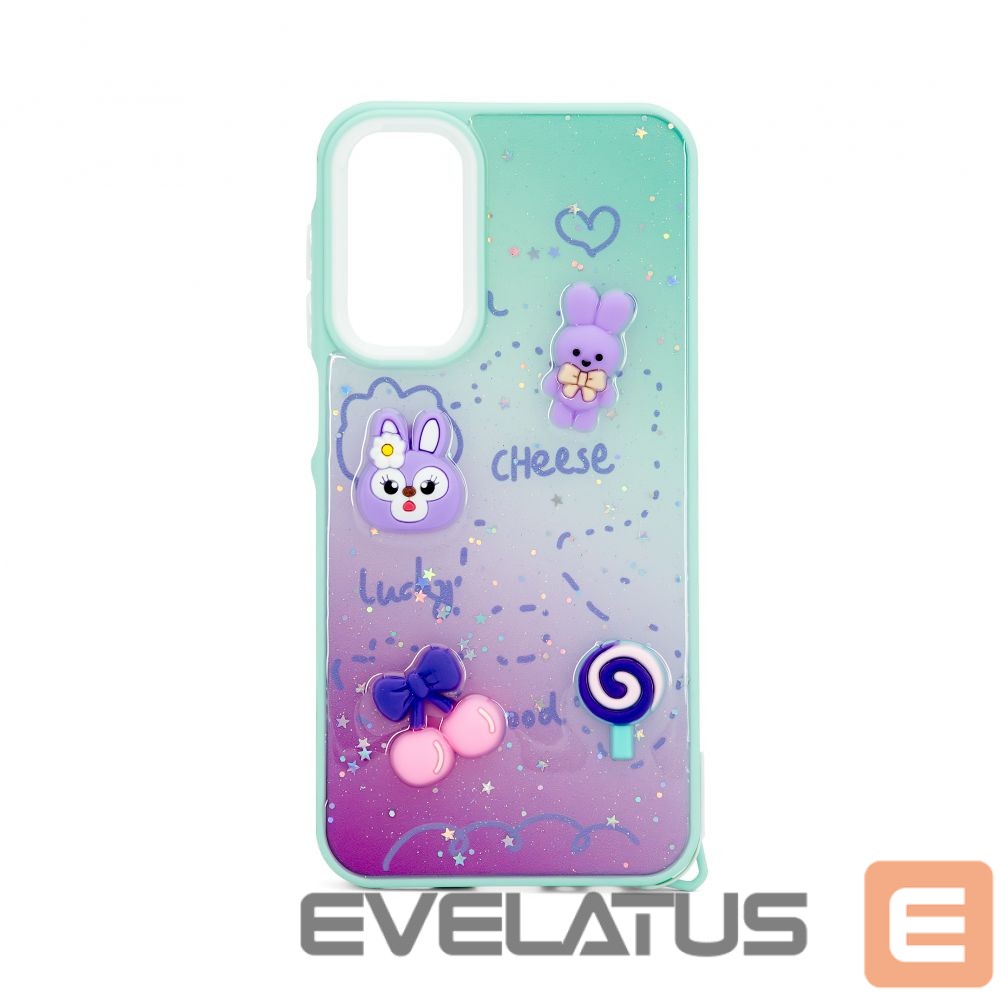 Back panel cover iLike Samsung Galaxy A15 EPOXY CARTOON COVER Mint