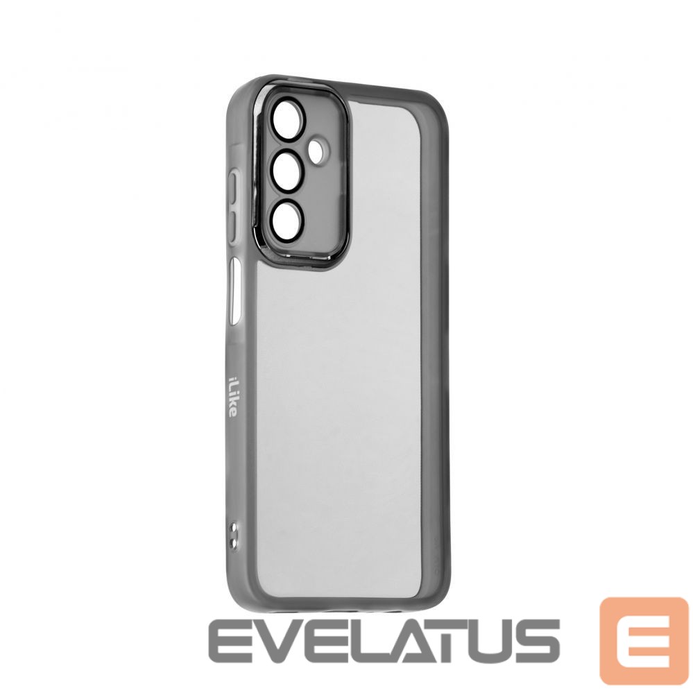 Back panel cover iLike Samsung Galaxy A15 Transparent Case and Camera Protection Black