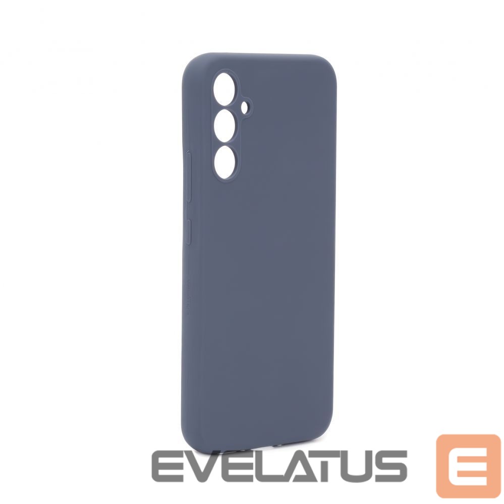 Back panel cover Evelatus Samsung Galaxy A54 Premium Soft Touch Silicone Case Midnight Blue