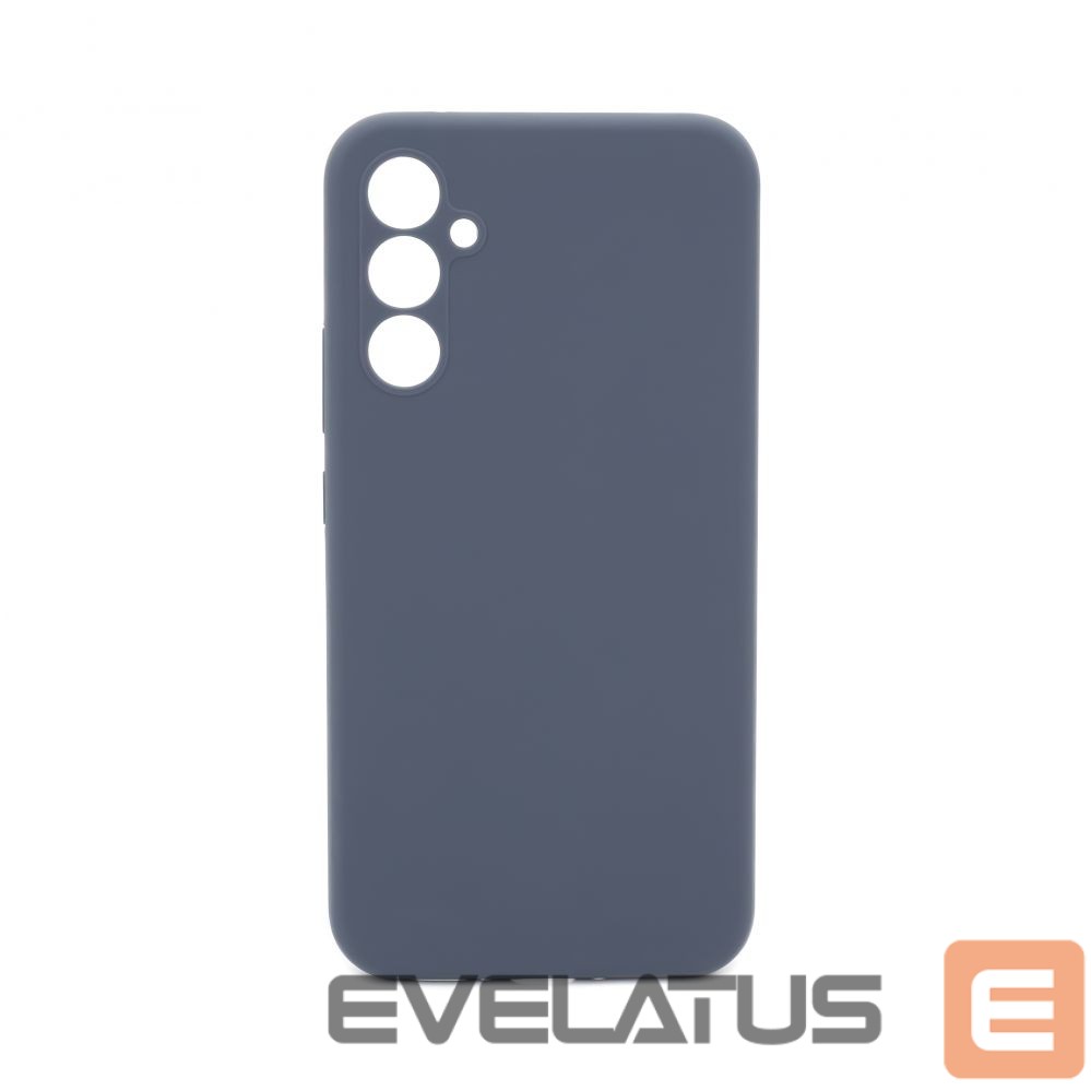 Back panel cover Evelatus Samsung Galaxy A54 Premium Soft Touch Silicone Case Midnight Blue