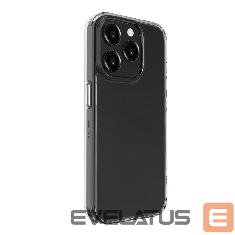 Back panel cover Evelatus Apple iPhone 15 Pro Military Shockproof Silicone Case TPU Transparent