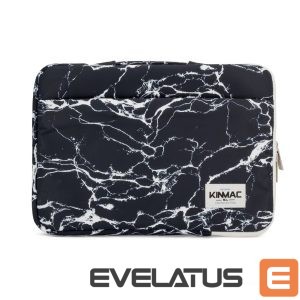 Laptop Bag iLike  13-14 Inches Fabric Laptop Bag Marble Black