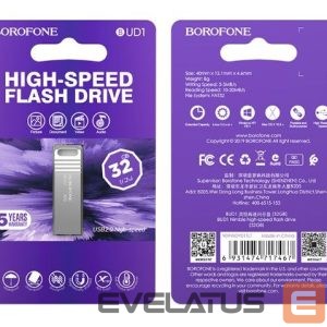 Flash drive Borofone  PENDRIVE BUD1 NIMBLE USB 2.0 32GB Silver