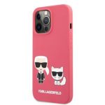 Back panel cover Karl Lagerfeld Apple iPhone 13 Pro Choupette Liquid Silicone Case Red