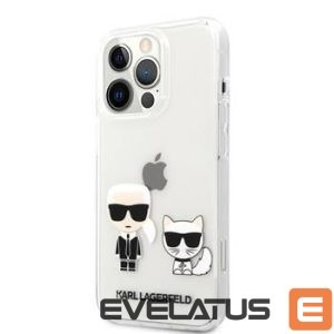 Back panel cover Karl Lagerfeld  iPhone 13 Pro Choupette Case Transparent