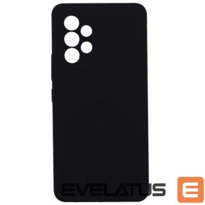 Back panel cover Evelatus Samsung Galaxy A53 5G Premium Soft Touch Silicone Case Black