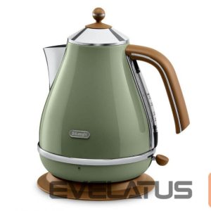Teapot DeLonghi  KBOV 2001.GR Kettle Electric 2000 W 1.7 L 360° rotational base Green 