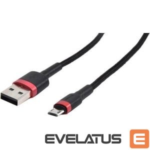 Cable Baseus  CABLE MICROUSB TO USB 1M/RED/BLACK CAMKLF-B91 