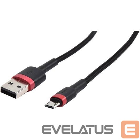 Cable Baseus CABLE MICROUSB TO USB 1M/RED/BLACK CAMKLF-B91