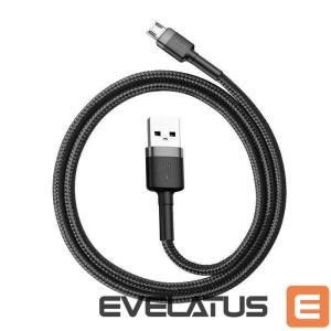 Cable Baseus  CABLE MICROUSB TO USB 1M/GRAY/BLACK CAMKLF-BG1 