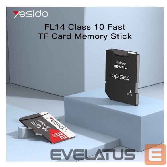 Memory cards yesido FL14 online selling 32G USB2.0 TF memory cards Black