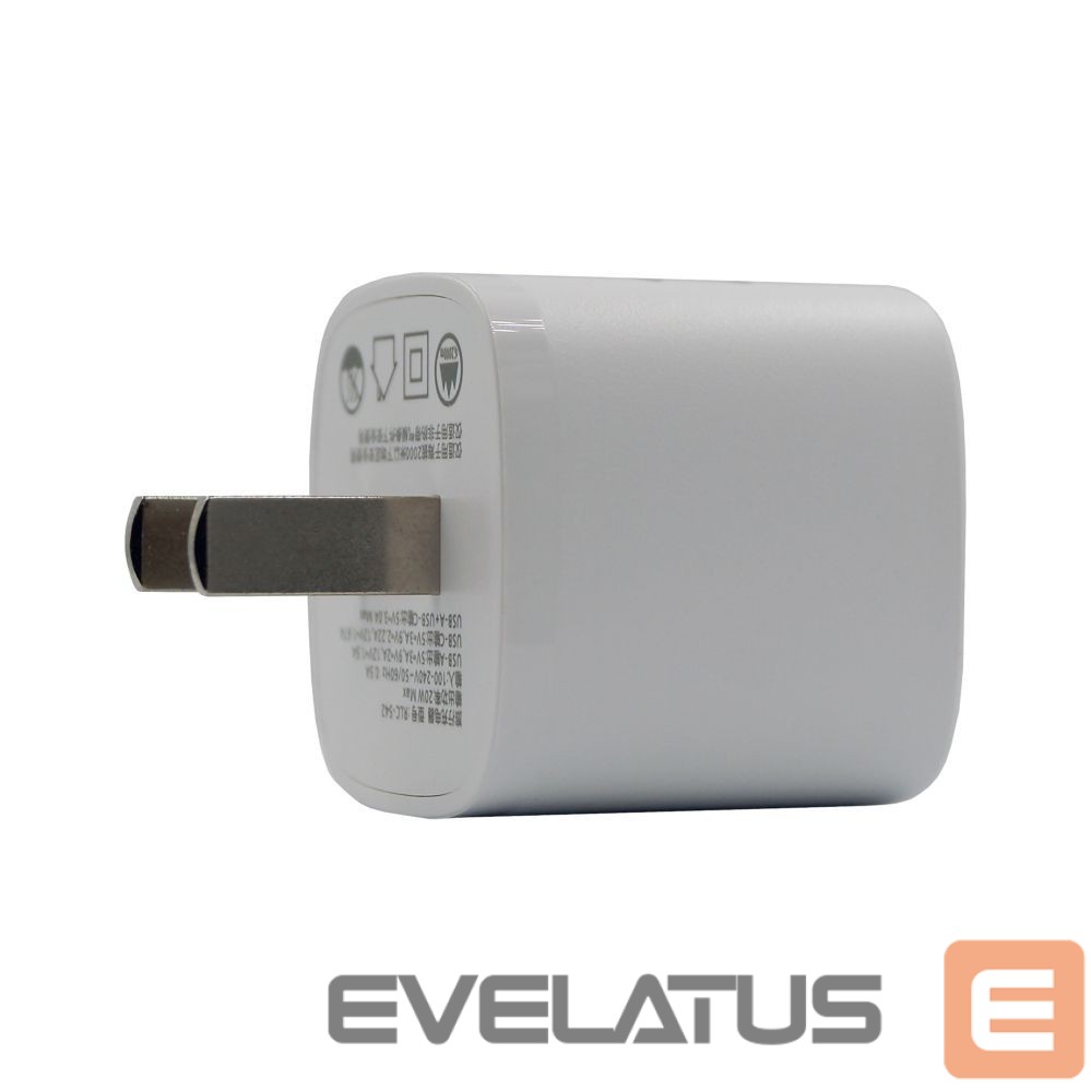 Adapter Evelatus Evelatus QuickVolt Adapter 20W USA/CN White