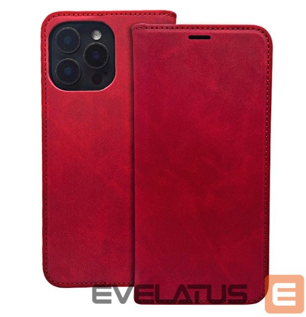 Book case iLike Xiaomi Redmi A3 4G Smart Suede case Red