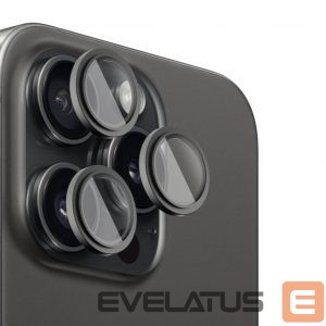 Protective glass Evelatus Apple iPhone 16 Pro / 16 Pro Max Camera Lens Protector Armor Black Titanium