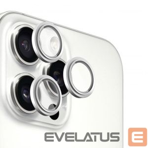 Protective glass Evelatus Apple iPhone 16 Pro / 16 Pro Max Camera Lens Protector Armor White Titanium