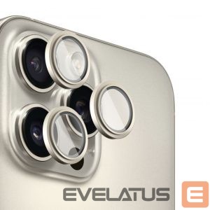 Protective glass Evelatus Apple iPhone 16 Pro / 16 Pro Max Camera Lens Protector Armor Natural Titanium
