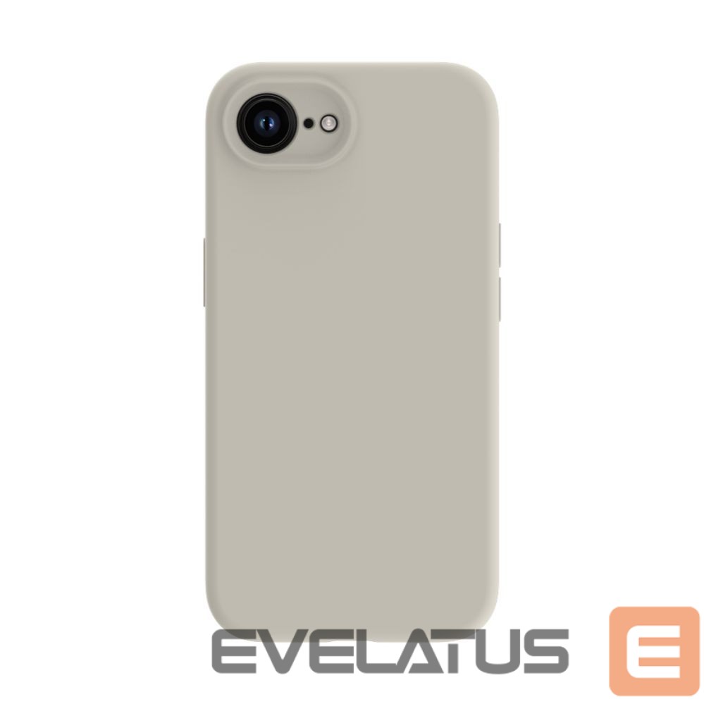 Back panel cover Evelatus Apple iPhone 16e / SE4 Premium Magsafe Soft Touch Silicone Case Pebble