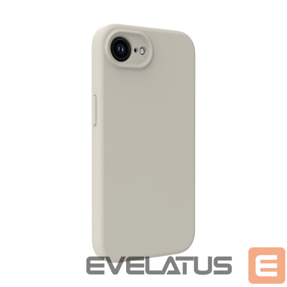 Back panel cover Evelatus Apple iPhone 16e / SE4 Premium Magsafe Soft Touch Silicone Case Pebble