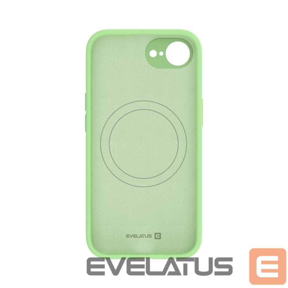 Back panel cover Evelatus Apple iPhone 16e / SE4 Premium Magsafe Soft Touch Silicone Case Mint