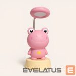 Desc lamp Kiddyz  NL2 Space Froggy Kids Night Light Desk Lamp (20x10cm) with USB Power & pencil sharpener Pink