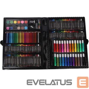 Toys iLike  168pcs Art Set Drawing & Painting Kit with Markers Crayons Pencils Watercolors Storage Case 