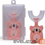 Toothbrush Kiddyz  U1 Electric Tooth brush kids 2–6 years U shape soft silicone bristles + Dustproof case Pink