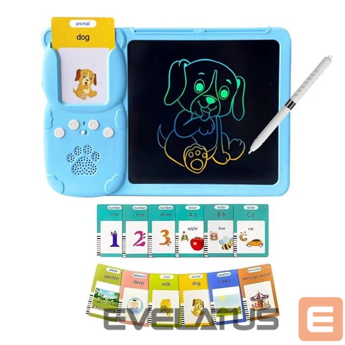 Toys Kiddyz Learning Pad with 112 Cards & LCD Board USB Toy for Kids 3–8