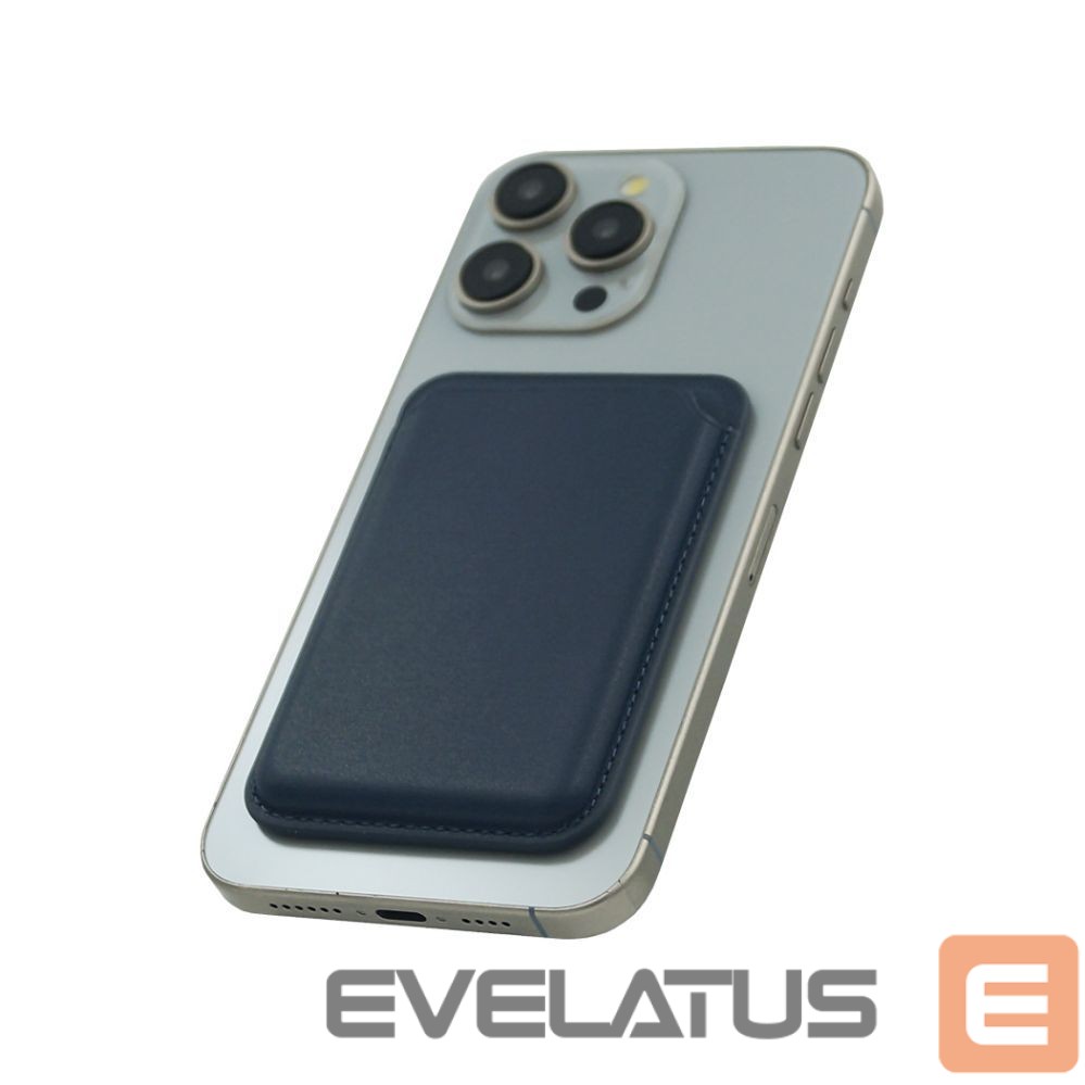 Case universal pocket Evelatus Universal PU Leather Wallet with MagSafe Dark Blue
