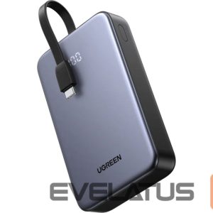 Power bank Ugreen  Power Bank 20,000mAh 20W 45762 Built-in Cable Grey