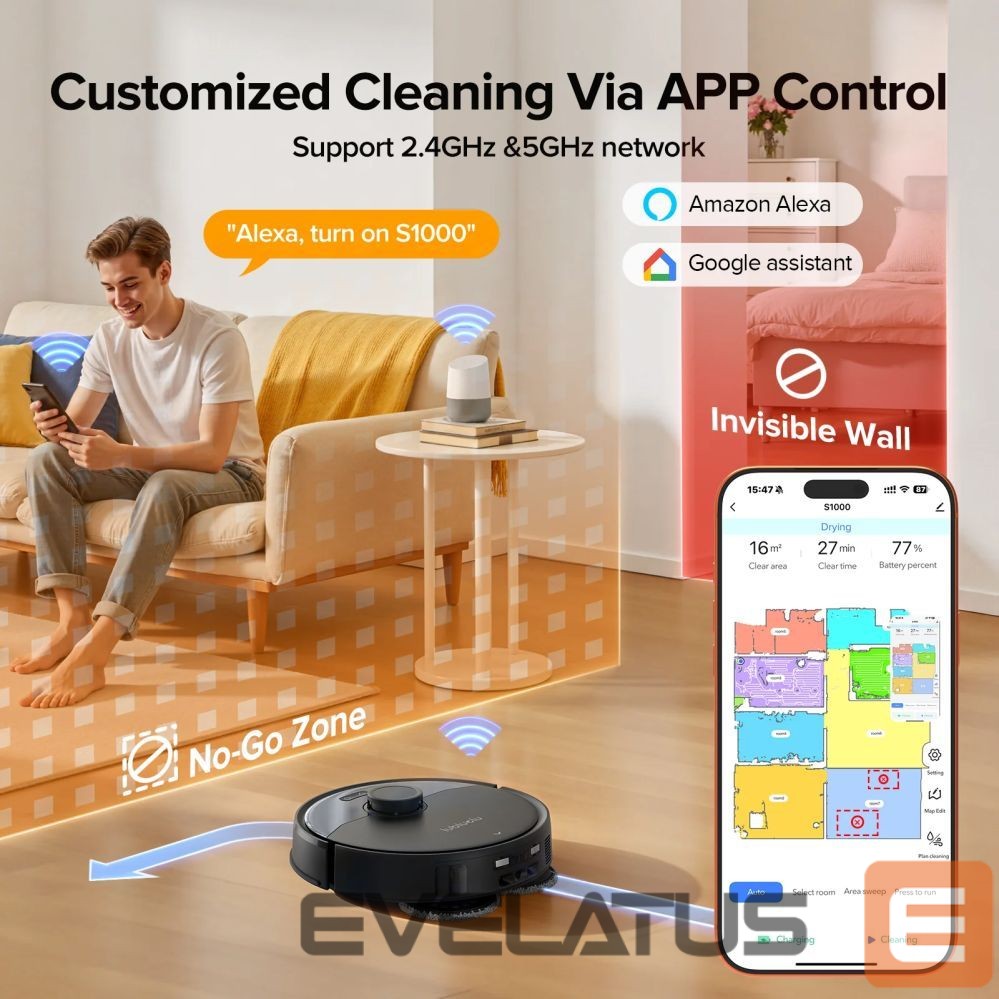 Vacuum cleaner Lubluelu One Robotic Vacuum S1000 Black