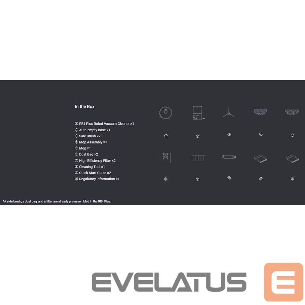 Vacuum cleaner EZVIZ putekļu sūcējs CS-RE4P-PBT2 Black