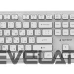 Computer keyboard Gembird  KEYBOARD +MOUSE WRL CYRILLIC/WH KBS-WPS-01-W-CYRL 