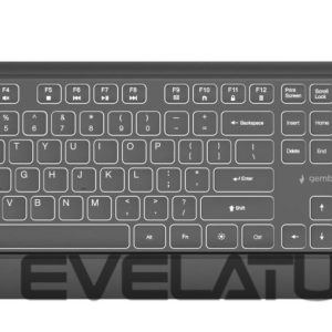 Computer keyboard Gembird  KEYBOARD MULTIMEDIA USB ENG/BLACK KB-UML-04 