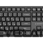 Computer keyboard Gembird  KEYBOARD +MOUSE WRL CYRILLIC/BLACK KBS-WMS-01-CYRL 