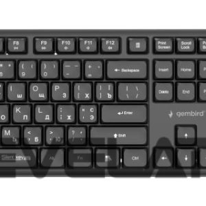 Computer keyboard Gembird  KEYBOARD +MOUSE WRL CYRILLIC/BLACK KBS-WMS-01-CYRL 