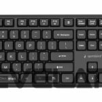 Computer keyboard Gembird  KEYBOARD +MOUSE WRL ENG/BLACK KBS-WMS-01 