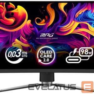 Monitor MSI  Monitor||49 "|5120 x 1440 pixels|Dual QHD|Native aspect ratio 32:9|QD-OLED|Curved|MPG491CQPXQD-OLED 