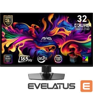 Monitor MSI  Monitor||31.5 "|3840 x 2160 pixels|4K Ultra HD|Native aspect ratio 16:9|QD-OLED|Flat|MAG322UPQD-OLEDE16 