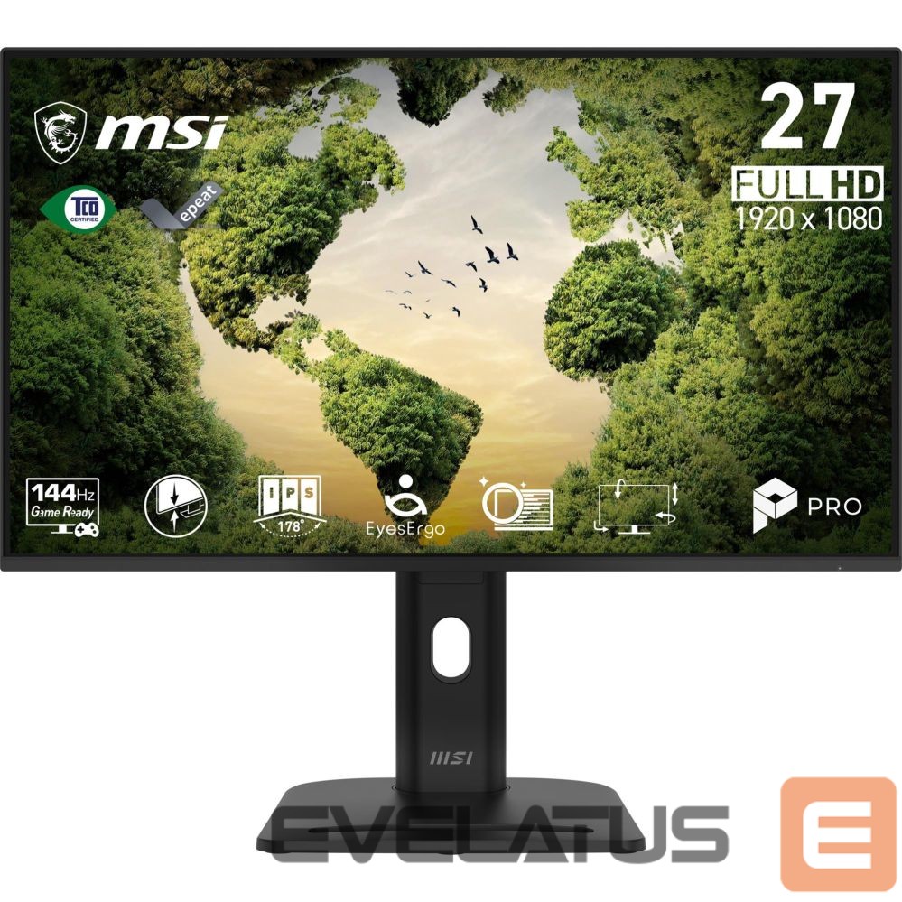 Monitor MSI LCD Monitor||27 "|1920 x 1080 pixels|Full HD|Native aspect ratio 16:9|LCD|Flat|PROMP275PGNE14