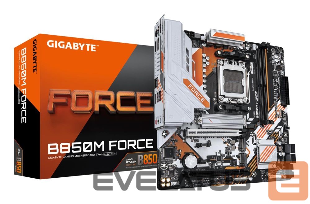 Motherboard for AMD processors Gigabyte Mainboard||AMD B850|Socket AM5|micro ATX|RAM DDR5-SDRAM|2xSlots|3xNumber of M.2 (M) slots|B850MFORCE1.1