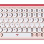 Computer keyboard Logitech  KEYBOARD WRL POP ICON KEYS/LIL&OFF WH 920-013073 