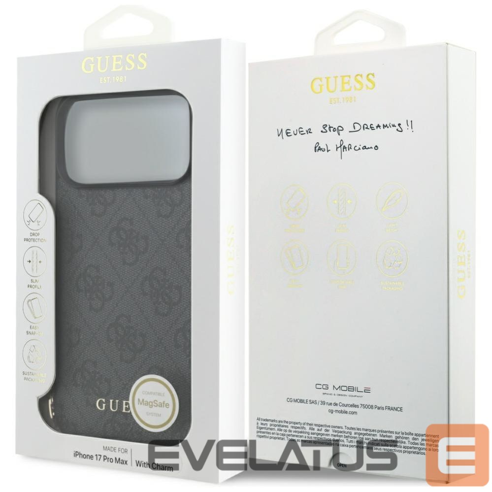 Other goods Guess Guess 4G Charms Collection MagSafe case for iPhone 17 Pro Max - black