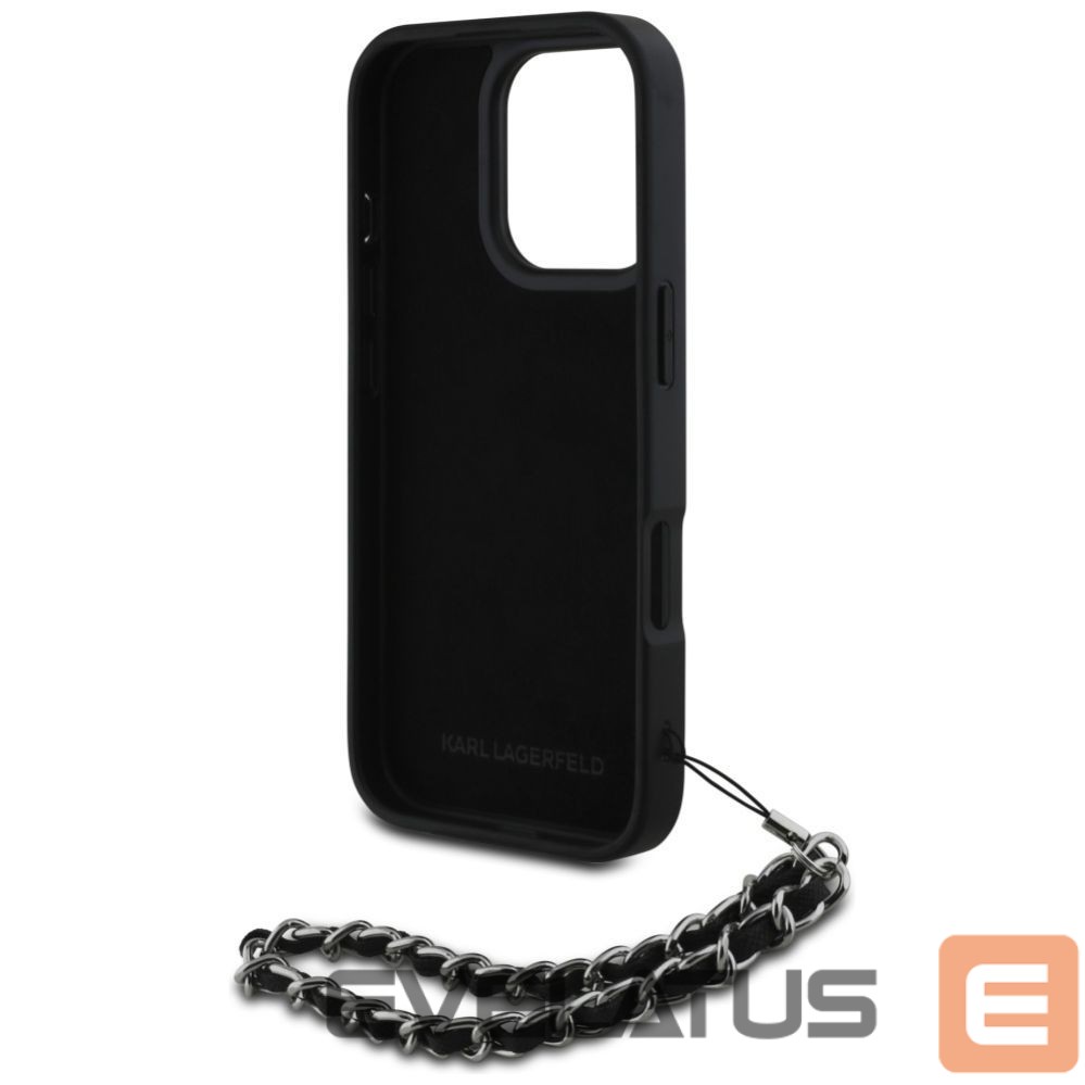 Other goods Karl Lagerfeld Karl Lagerfeld Saffiano Crystals w/Chain iPhone 16 Pro Max Case - Black