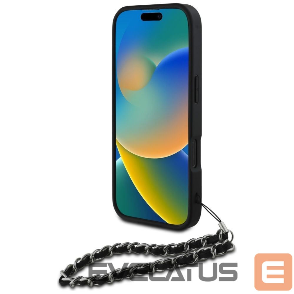 Other goods Karl Lagerfeld Karl Lagerfeld Saffiano Crystals w/Chain iPhone 16 Pro Max Case - Black