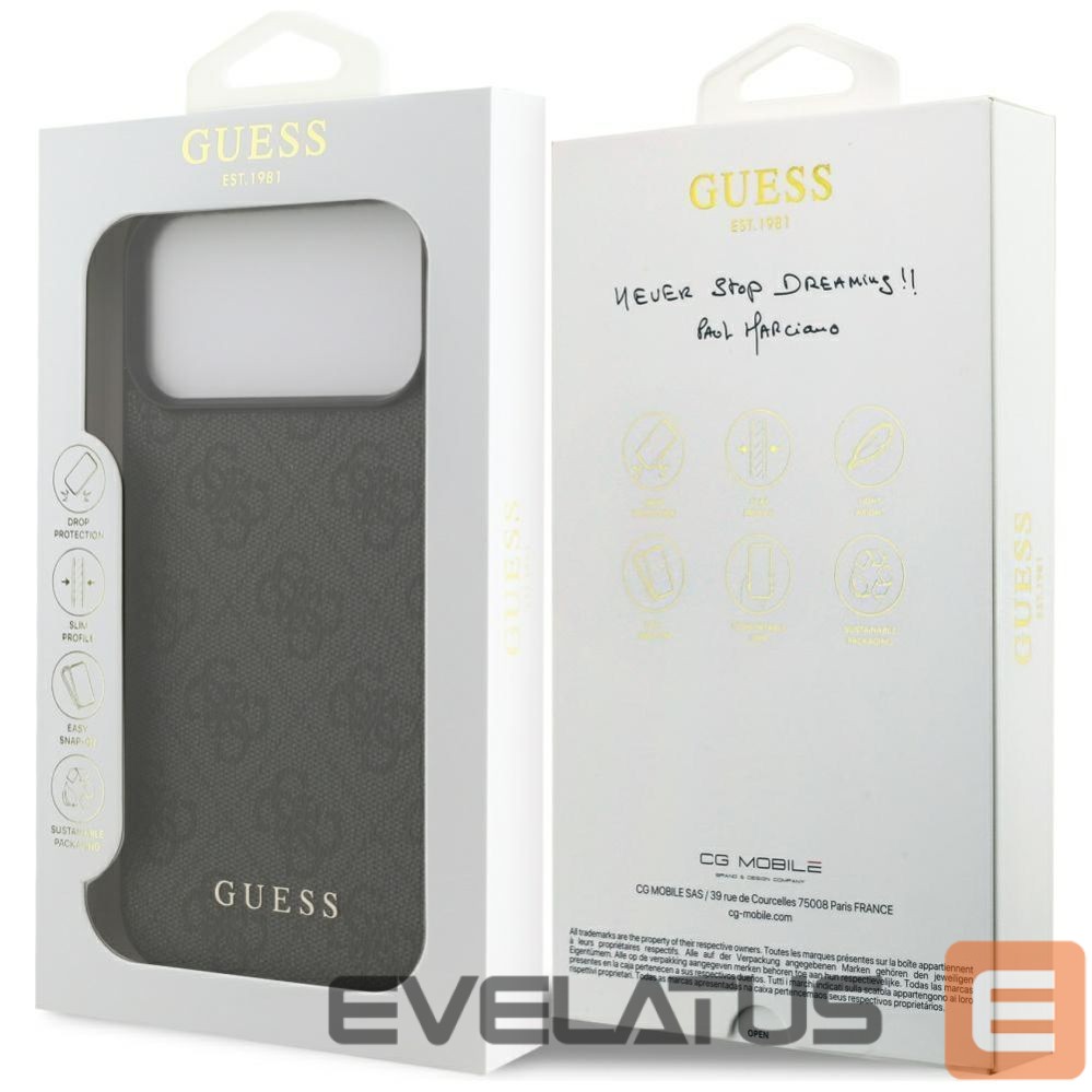 Other goods Guess Guess 4G Classic Case for iPhone 17 Pro Max - Black